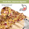 Abizoo Natural Rabbit Chew Toys,10 Sticks Sweet Bamboo Sticks for Rabbits with Petals,Bunny Chew Toys for Guinea Pig,Chinchilla,Hamster Treats Pet Wood Chews Snack Healthy Small Animals Toys for Teeth