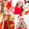 118PCS Christmas Temporary Tattoos for Kids，Fake Tattoos Sticker With Santa Claus Rudolph Christmas Tree Snowman Christmas Hat Stocking for Christmas Party Favors, Stocking Stuffer, Christmas Gift