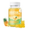 novomins Creatine Monohydrate Gummies 5000mg for Men & Women, Chewables Creatine Monohydrate for Muscle Strength, Muscle Builder, Energy Boost, Pre-Workout Supplement(90 Count)-Pineapple Flavor.