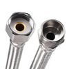 uxcell Faucet Supply Line Connector G1/2 Female x G1/2 Male 8 Inch Length 304 Stainless Steel Hose