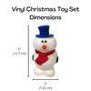 Midlee Vinyl Christmas Dog Toy Set- Santa, Reindeer & Snowman