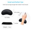 DAPESUOM Mouse Wrist Rest, Ergonomic Memory Foam Mouse Wrist Support, Leather Hand Rest Pad Cushion for Gaming, Office, Computer, Laptop, Wireless Mouse, Men, Women, Pain Relief & Easy Typing,Black