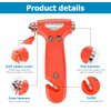 BELOMI 2 Pack Car Safety Hammer, Emergency Escape Tool with Window Breaker and Seat Belt Cutter, 5-in-1 Auto Multifunctional Escape Hammer for Accident, Vehicle Survive Accessories (Orange)
