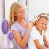 Daily Gard 2 Pack Detangler Hair Brush and Mini Hair Brush, Dry and Wet Hair Brush for Women Men Girls, Detangling Hairbrush for Wet/Dry/Curly/Thick/Long/Wavy/Damaged Hair, Purple
