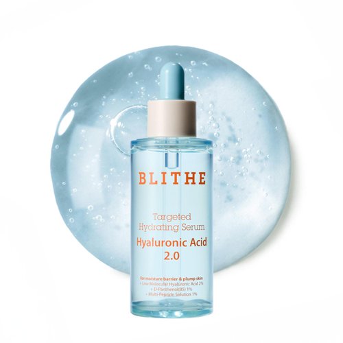 BLITHE Targeted Hydrating Serum with Hyaluronic Acid 2.0 - Deep Moisture, Skin Barrier Protection...