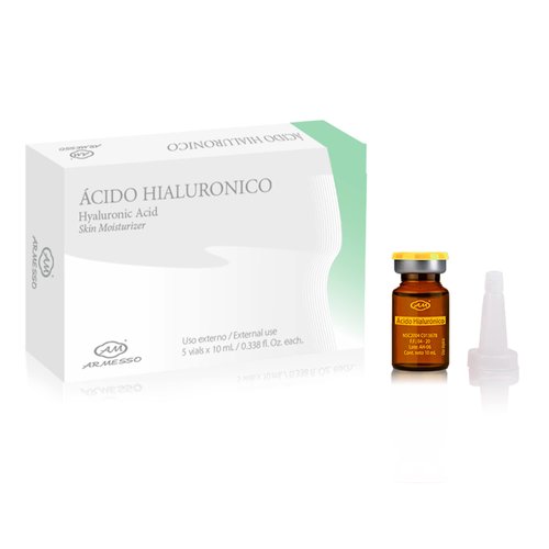 Armesso-AM Hyaluronic Acid | Ácido Hialurónico | 5 x 10ml Vials | Cosmetic Skin Moisturizer / Hydrating Serum
