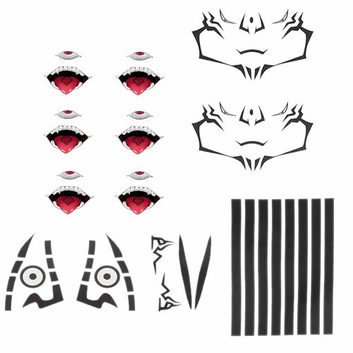 Ryomen Sukuna Tattoo Anime Sukuna Ryomen Cosplay Temporary Tattoo Stickers Prop Accessories (03)