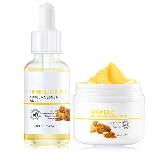 ISHERBIN Turmeric Cream Skin Care，Anti Wrinkle Face Cream For Women Reduce Wrinkles