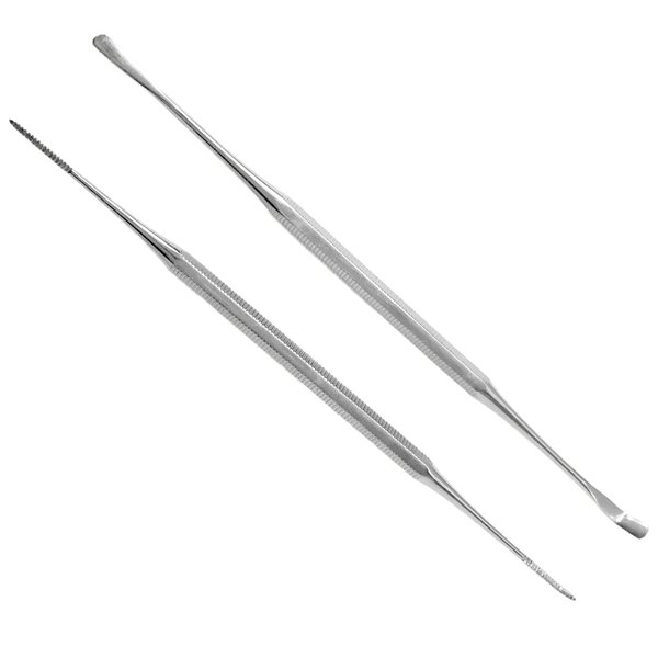 Kohm KP-7100 Ingrown Toenail Tool Kit, File & Lifter Set - Professional Grade, Stainless Steel, Ingrown Toe Nail Pedicure Tools, Podiatry Tools Blacks File and Under Nail Cleaner