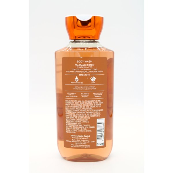 Marshmallow Pumpkin Latte, Bath and Body, Shower Gel Body Wash, 10 fl oz