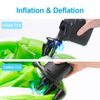 Electric Air Pump, Portable Quick-Fill Air Mattress Pumps for Inflatable Cushions with 3 Nozzles, 110V AC/12V DC, Inflator/Deflator for Outdoor Camping, Air Sofa, Boats, Pool Toys, Pool Floats, Airbed
