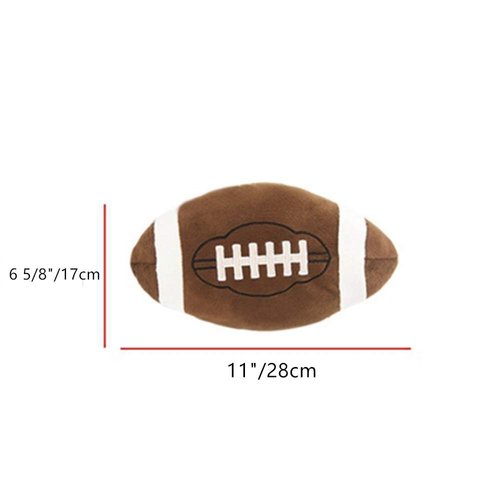 XIZHI 11 inch Football Plush Pillow Fluffy Stuffed Throw Pillows Football Sports Ball Pillow Soft Durable Sports Toy Sofa Room Decoration