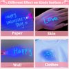 iGeeKid 28 Pack Valentine's Day Cards for Kids Invisible Ink Pen with UV Black Light Valentine Gift School Supplies Secret Spy Pens Magic Disappearing Ink Markers Valentine's Gift Classroom Exchange