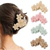 Amariver Flower Hair Clips for Women Matte Flower Claw Clips Non-slip Cute Claw Clips Flower Hair Clip for Thick Thin Hair Strong Hold Hair Claws Hair Accessories for Women Girl