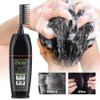 Instant Black Hair Shampoo, gentle botanical formula - ammonia free - unisex hair color shampoo - quick and easy - lasts 30 days 3-in-1 black hair color (200ml Bottle)