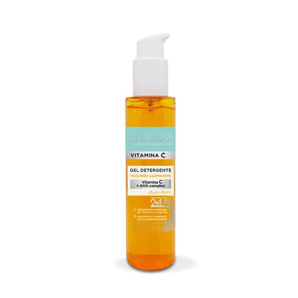CLINIANS Vitamin C Illuminating Mask Cleansing Gel 150 ml, 5.0 Fl Oz made in Italy [italian import]