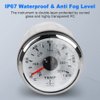 WATERWICH 2inch 52mm Water Temperature Gauge Thermometer Meter Kit 7 Color 30-250℉ / 0-120℃ Two-in-One for Car Truck Vehicle Boat Marine（Fahrenheit & Celsius）