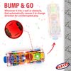 Playee SUV Bump and Go Off Road Vehicle with Moving Gears – Light Up Transparent Toy with Music and LED Lights – 8 Inch Sensory Toy for Toddlers and Kids – Birthday Gift Idea
