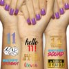 11th Birthday Temporary Tattoos (4 Pages) - 11th Birthday Party Supplies, Ideas, Gifts and Decorations