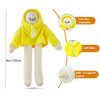NatureMan 14 Inch Banana Doll Man Plush Banana Toy with Magnet Funny Changeable Plush Pillow Toy Man Doll Decompression Toy for Boys Girls Birthday Gifts