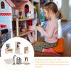 Toyvian 8pcs Dollhouse Bathroom Set: 1 12 Scale Dollhouse Toilet Bathtub Basin Wooden Bathroom Cabinet with Sink Miniature Furniture for Doll Bathroom Accessories