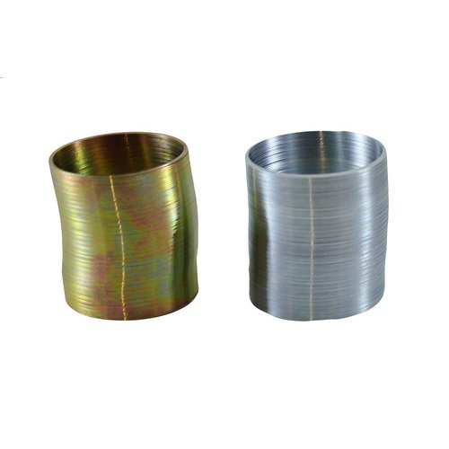 Curious Minds Busy Bags Set of 2 Metal 2" Magic Spring Coil Toy - Sensory Fidget Toy - Relaxing & Mesmerizing - Stair Walking Fun Classic Toy