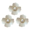 3 Pcs Flower Hair Claw Clips Big Flower Hair Jaw Clips Faux Pearl Hair Clamps Non Slip Hair Clips Accessories for Women Girls