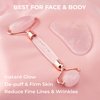 Kate Eve Elite Brazilian Rose Quartz Face Roller & Gua Sha Set - Certified, Ultra-Premium Quartz for Revitalizing Facial Therapy, Skin Lifting, Wrinkle Reduction - A Must-Have Elevate Your Skincare