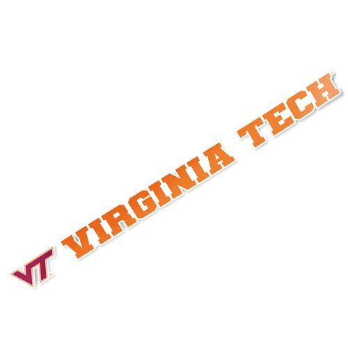 Desert Cactus Virginia Tech Sticker Hokies VT Name Logo Vinyl Decal Laptop Water Bottle Car Scrapbook (15 Inch)
