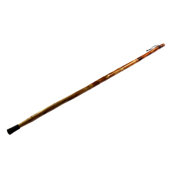 SE 3 Piece 55" Detachable Wood Walking/Hiking Stick - Asian Bianbai with Metal Tip, Reinforced Rubber Tip, and Water-Resistant Travel Pouch - Portable and Durable for Outdoor Adventures
