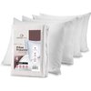 Pillow Protectors 4 Pack Standard Zippered - 100% Cotton Breathable Pillow Covers - Protects Pillows from Dirt, Dust and Debris (Standard - Set of 4 - 20x26)
