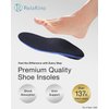 Rela Kino Premium Quality Gel Shoe Insoles from Japan, Shock Absorption, High Arch Support, Walking, Golf Insoles Men, Shoe Inserts Women, Shoe Insoles Women, Shoe Inserts Men, Unisex Sole Inserts, M