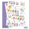 Ovasorve Easter Temporary Tattoos, 40 Glitter Styles Easter Bunny Decorations, Easter Egg Fillers, Easter Basket Stuffers, Easter Activities Toys for Kids Girls