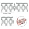 Honbay 30PCS 10 Teeth Metal Hair Combs Hair Side Combs Hair Clip Combs Twist Combs Wedding Bridal Veil Combs Wig Combs Headpieces Accessories Combs Updo Bun Chignon Hair Styling Accessories