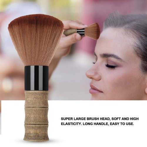 Neck Duster Brush, Soft Barber Face Duster Hair Brush Fiber Hair Salon Cutting Hairdressing Hairbrush Sweeping Neck Tool for every Barber or Salon