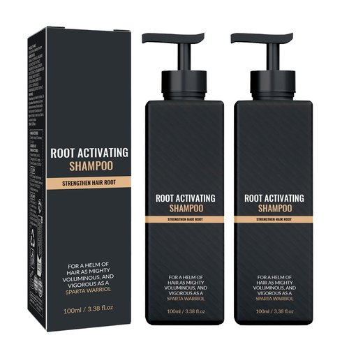 Root Activator Shampoo, Hair Regrowth Conditioner Mane Strengthening Activating Shampoo, Natural Formula, Hair Growth for Men and Women 2PCS