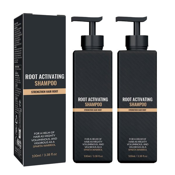 Root Activator Shampoo, Hair Regrowth Conditioner Mane Strengthening Activating Shampoo, Natural Formula, Hair Growth for Men and Women 2PCS