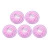 Lurrose 5pcs Invisible Hair Nets Mesh Women Girls Hair Ornaments Elastic Bun Cover for For Ballet Dance Skating (Pink)