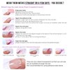 BTArtbox Press on Gel Nails - 30Pcs Salon Like French Tip Short Nails, No Fade, Seamless Glue on Nails for Nail Art Manicure