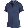 Three Sixty Six Women’s Short Sleeve Collarless Golf Polo Shirt - Dry Fit, Breathable, Compression Golf Tops Cadet Blue