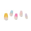 Dashing Diva Magic Press Nails - Happy Medium | Long, Coffin Shaped Press On Nails | Long Lasting Stick On Gel Nails | Lasts Up to 7 Days | Contains 30 Stick On Nails, 1 Prep Pad, 1 File