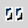 Oottati 2 Sheets Small Cute Temporary Tattoo Stickers Gun Arm for Men Women Teens