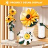 ZONECYTD Sunflower Building Blocks Sets Flower Bouquet with Vase for Adults Teens, Flower Garden Building Toys for Girls Boys Home Decor - 821Pcs