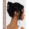 Small Claw Clips for Women 1.6 '' Double Row Teeth Small Hair Clips 12 Pcs Matte Cute Jaw Clips for Hair Claws