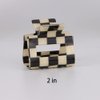 Chess Board Hair Clips for Women Small Size Cute Claw Clip for Girls Hair Clips Claw Black White Hair Accessories for Women Girls, 2 Pack