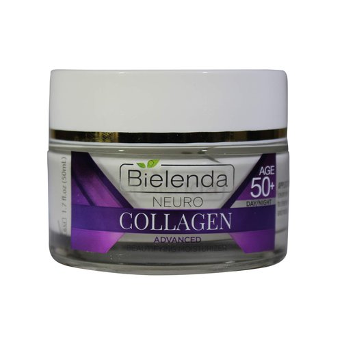 BIELENDA, NEURO COLLAGEN 3 PEPTIDE,VITAMIN C & E, AGE 5 0+,ADVANCED BEAUTIFYING MOISTURIZER, DAY/NIGHT 1.7 FL OZ
