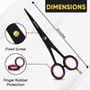 Hair Cutting Scissors 6.5" - BarbaQo Hair Shears With Sharp Razor Edge Blade, High Carbon Stainless steel Barber Scissors for Professional Barbers, Men, Women, and Adults