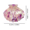 Colorful Ocean Shell Hair Clip,Acetate Claw Clips,Hair Clips for Women,Light Purple