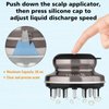 LOULANLUXE Hair Growth Liquid Dispenser - Scalp Oil Applicator for Low Viscosity Treatments, Serums and Essential Oils (Set1, Brown)