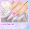 SUPWEE Pearl Gel Nail Polish Shimmer Mermaid Gel Polish White Pink Purple Blue Glitter Nail Polish Pearlescent Nail Gel Shell Swirl Thread Effect Soak Off UV LED Gel for Salon Home Manicure 6 Colors